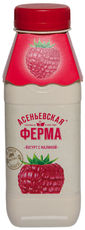 Йогурт питьевой Асеньевская ферма с малиной 1.5%, 330г