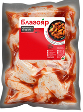 Крылышки цыпленка-бройлера Благояр Баффало охлажденные в пакете для запекания, 750г