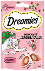 Лакомство для кошек Dreamies Креветка, 60г