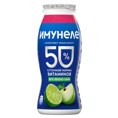 Напиток функциональный Имунеле яблоко и лайм 1.2%, 100г