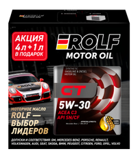 Масло моторное Rolf SN/CF GT 5W-30 C3