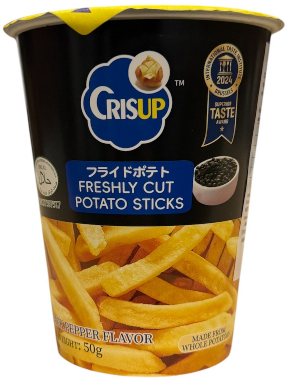 Палочки картофельные Crisup черный перец, 50г