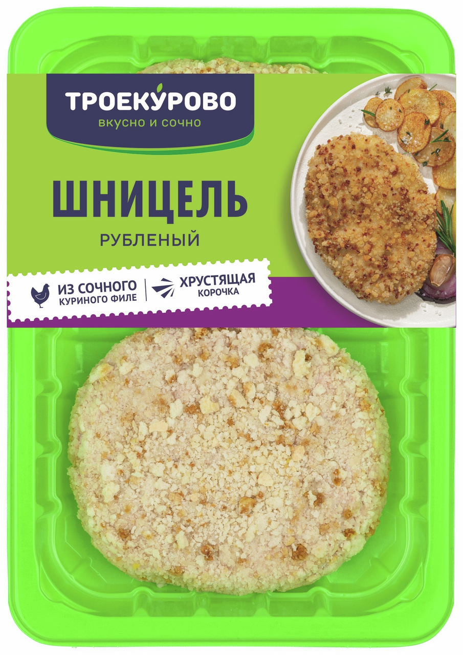 Шницель куриный Троекурово рубленый охлажденный, 280г