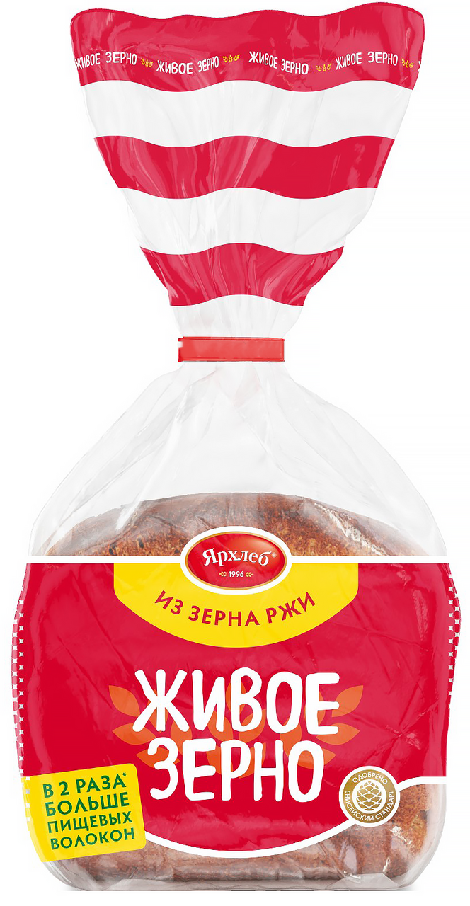 Хлеб Ярхлеб Живое зерно нарезка, 300г