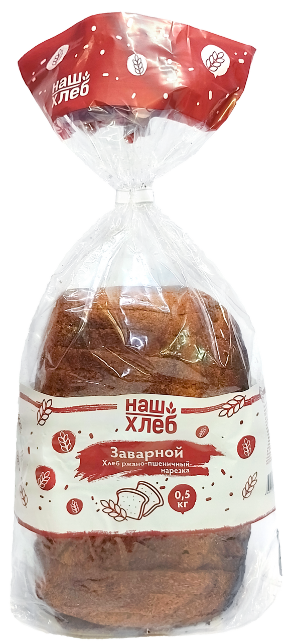 Хлеб Нашхлеб ржано-пшеничный заварной нарезка, 500г
