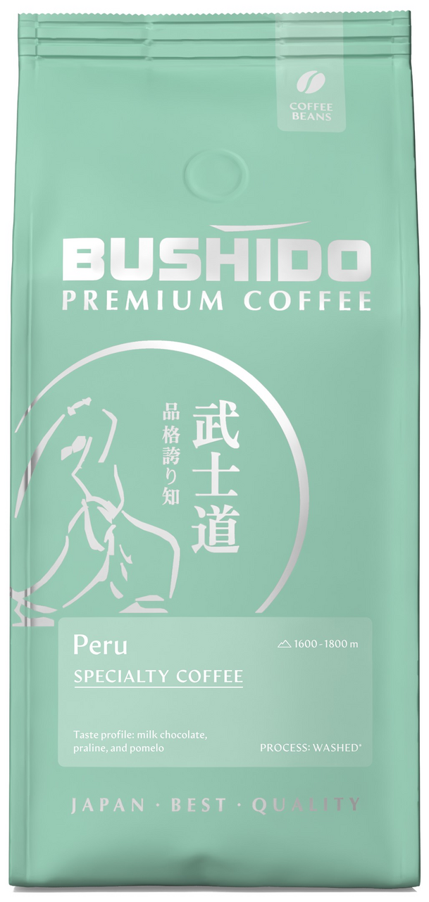 BUSHIDO Кофе Bushido Speciality Peru зерновой, 227г