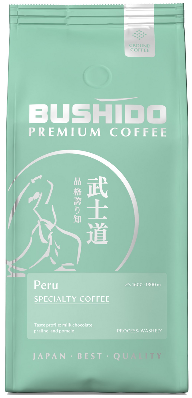 BUSHIDO Кофе Bushido Speciality Peru молотый, 227г