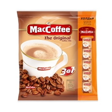 Напиток кофейный MacCoffee The Original coffee mix 3 в 1 растворимый 100 пакетиков, 2кг