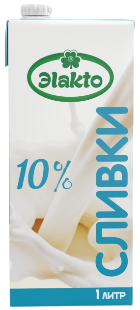 Сливки Элакто ультрапастеризованные 10%, 1л