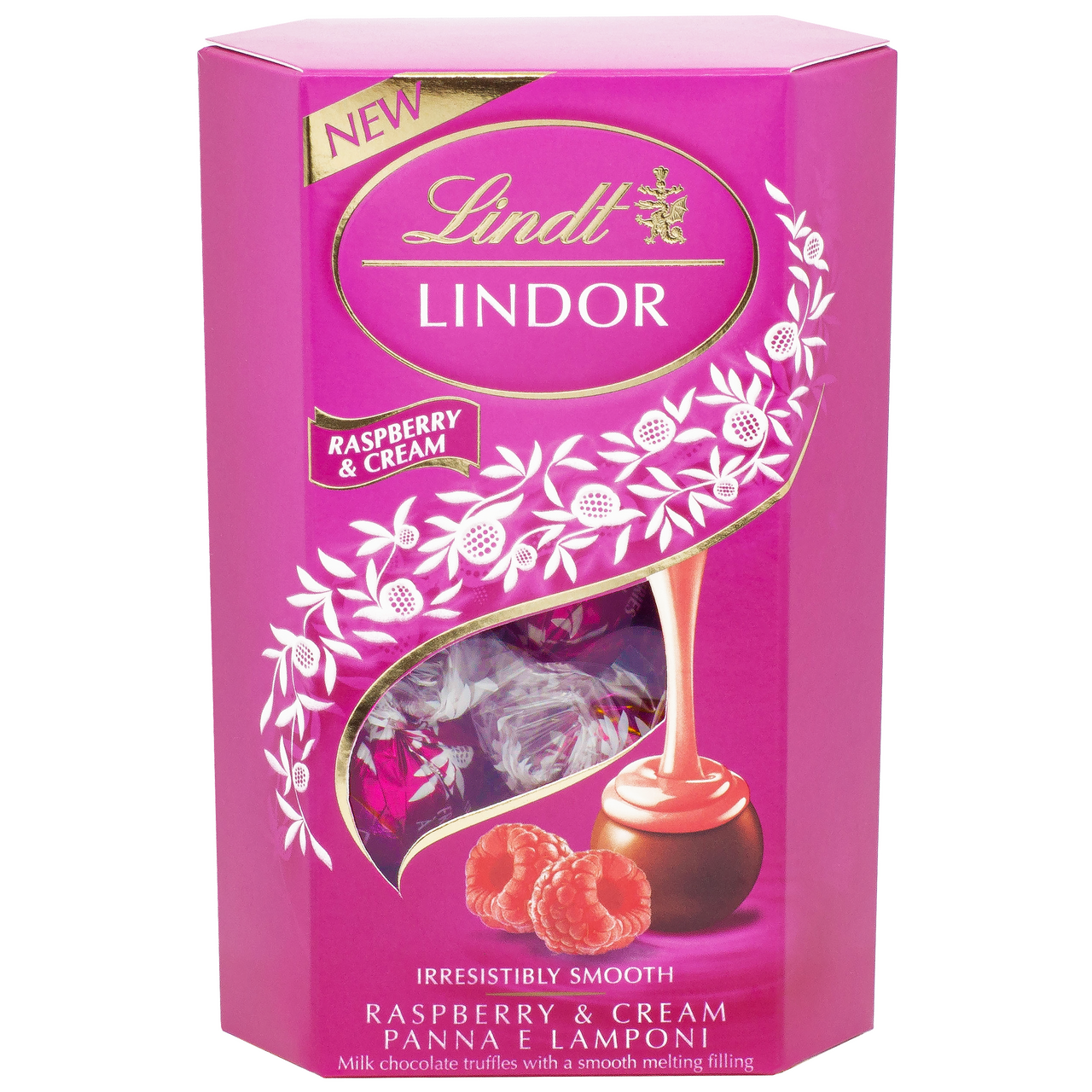 Конфеты Lindt Lindor малиновый крем, 200г
