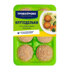 Фрикадельки куриные Троекурово Крутодельки со сливочным маслом охлажденные, 350г