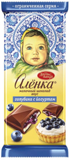 Шоколад Аленка молочный голубика и йогурт, 87г