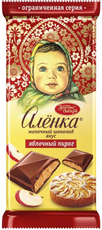 Шоколад Аленка молочный яблочный пирог, 87г