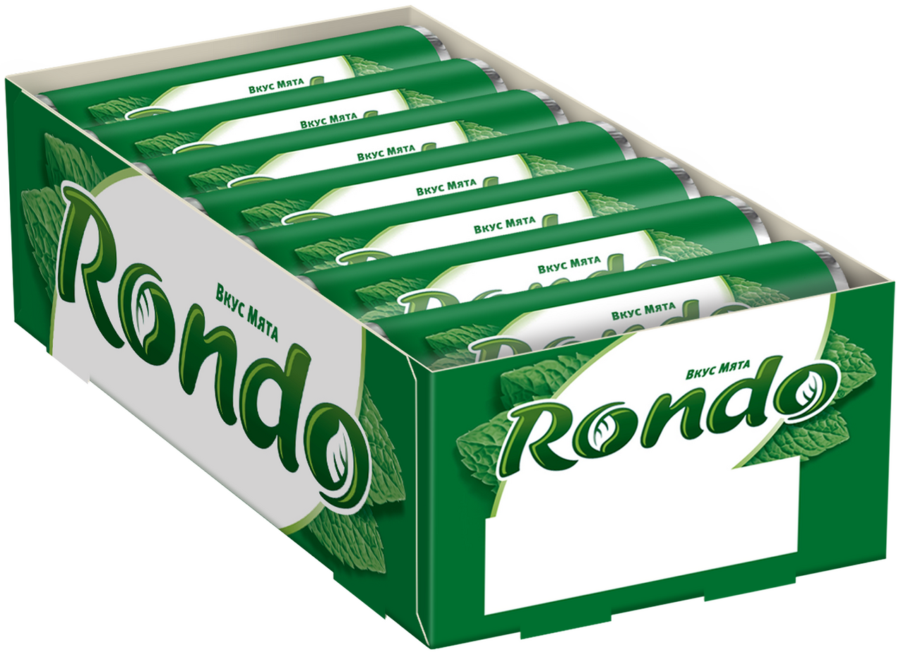 Конфеты-драже Rondo мята, 20г x 14 шт