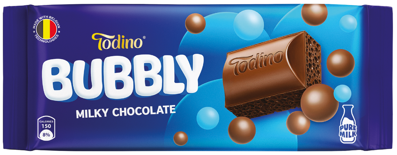 Шоколад Bubbly молочный пористый, 90г