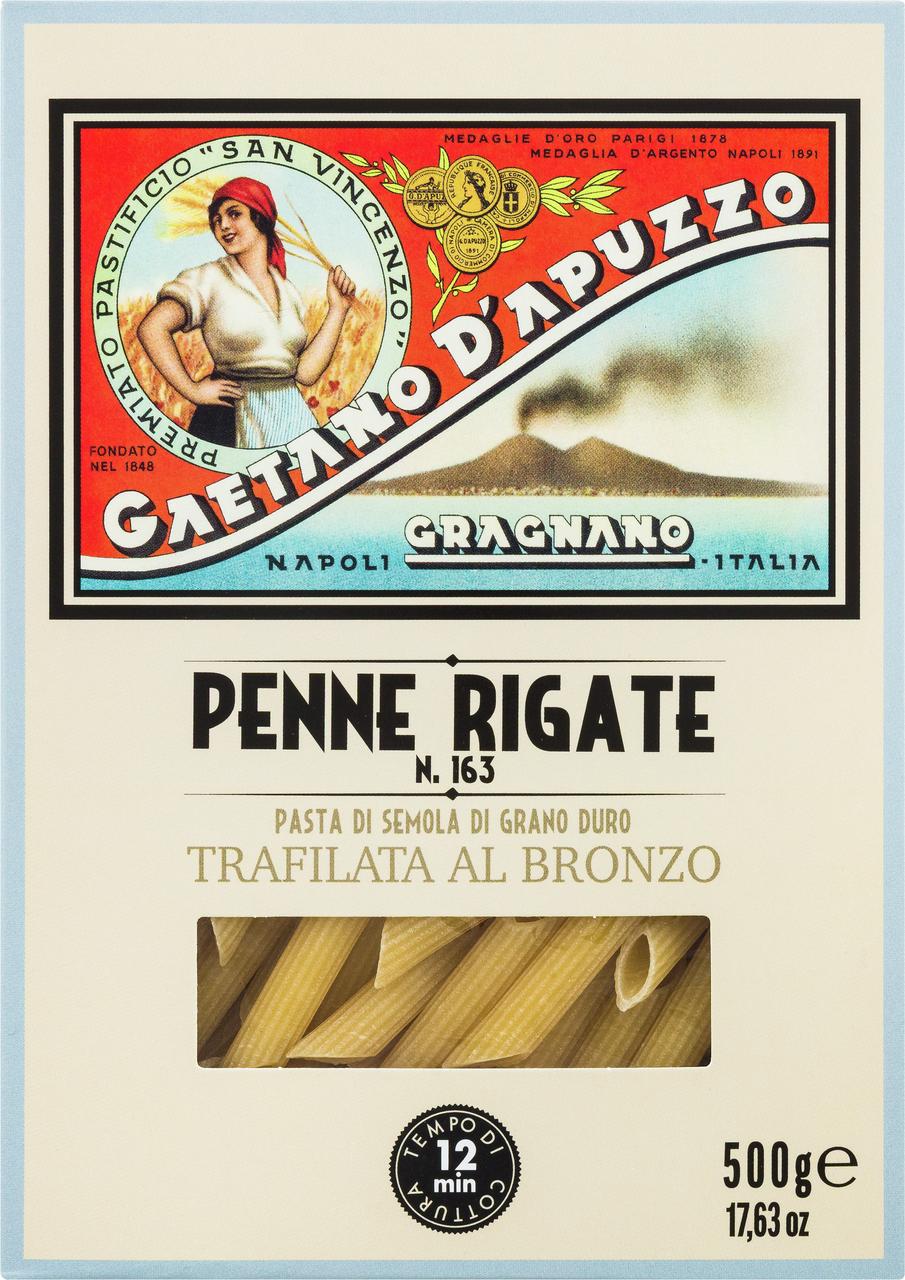 GAETANO D'APUZZO Макароны Gaetano d'Apuzzo Пенне ригате №163, 500г