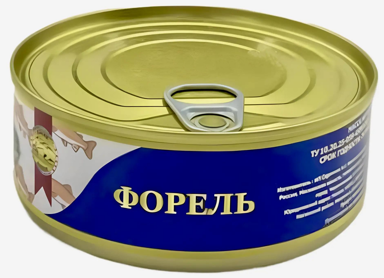 Форель Дикий вылов натуральная с добавлением масла, 230г