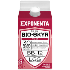Напиток кисломолочный Exponenta Bio-Skyr гранат обезжиренный с высоким содержанием белка, 500г