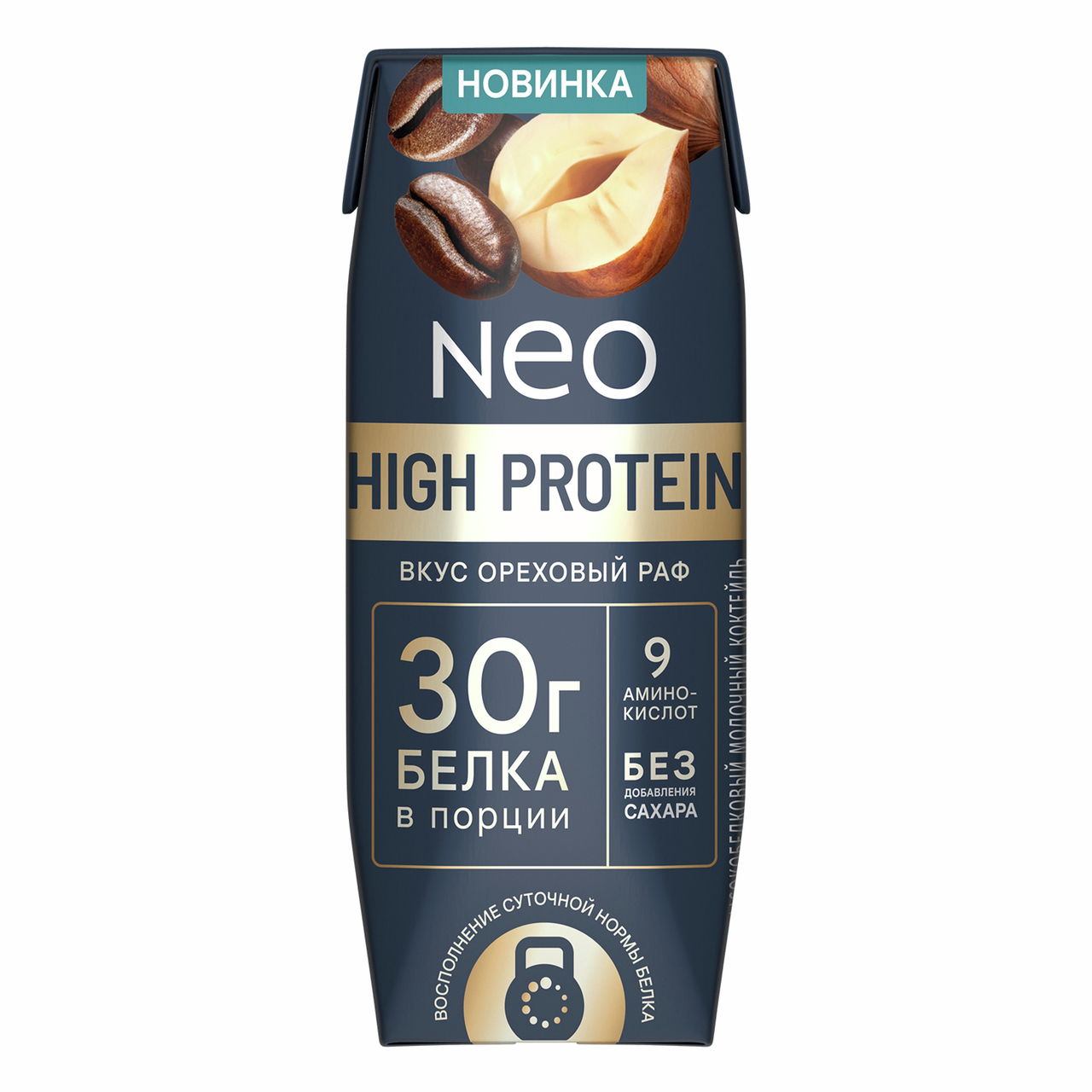 Коктейль молочный Neo High Protein обезжиренный ореховый раф, 260г