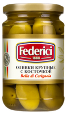 Оливки Federici крупные с косточкой, 300г