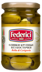 Оливки Federici крупные без косточки, 300г