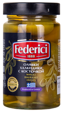 Оливки Federici Халкидики с косточкой, 300г