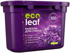 Капсулы для стирки Ecoleaf лаванда (8г x 100шт), 800г