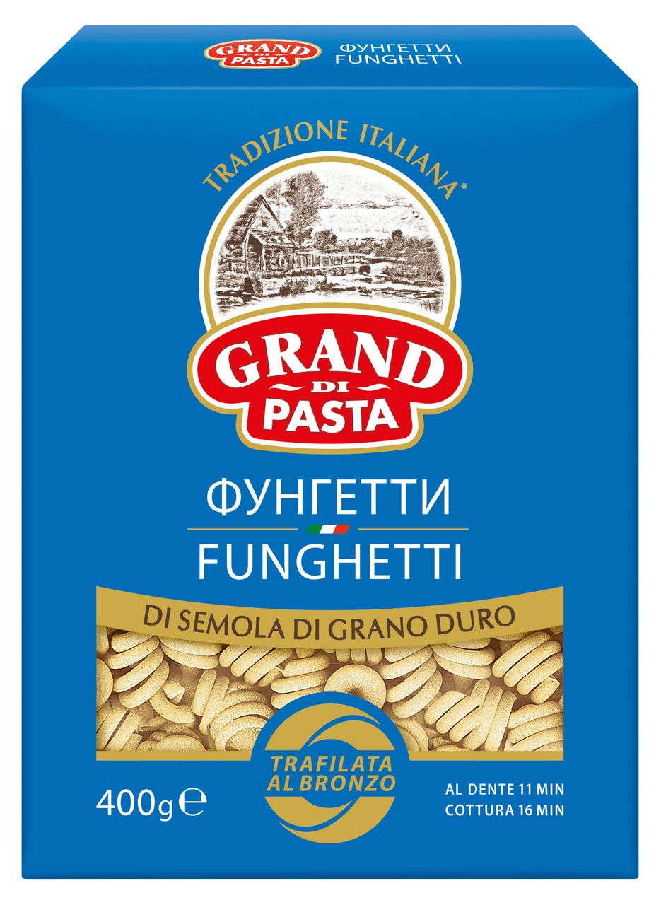 Макаронные изделия Grand di Pasta Фунгетти из твердых сортов пшеницы, 400г