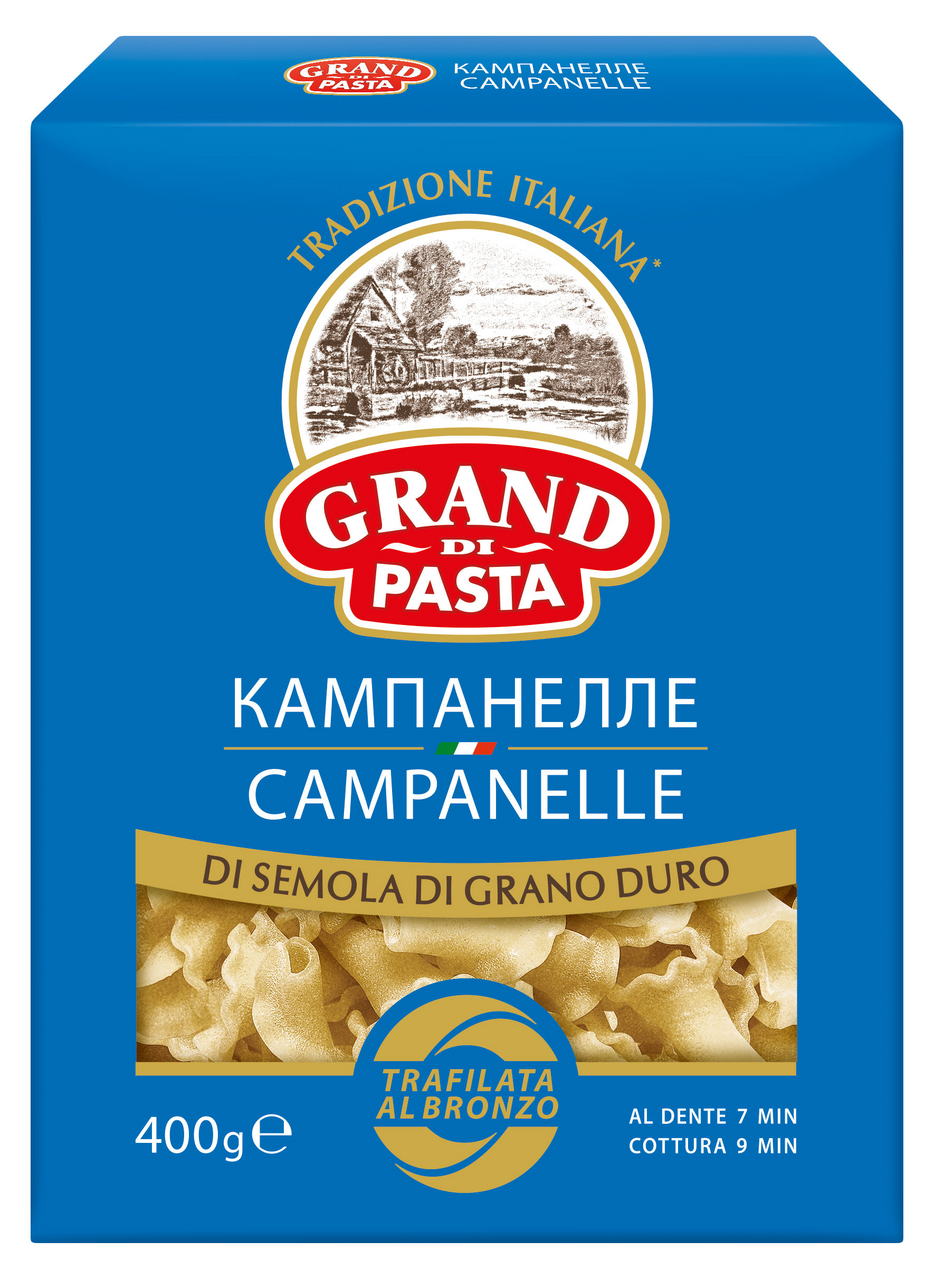 Макаронные изделия Grand di Pasta Кампанелле из твердых сортов пшеницы, 400г