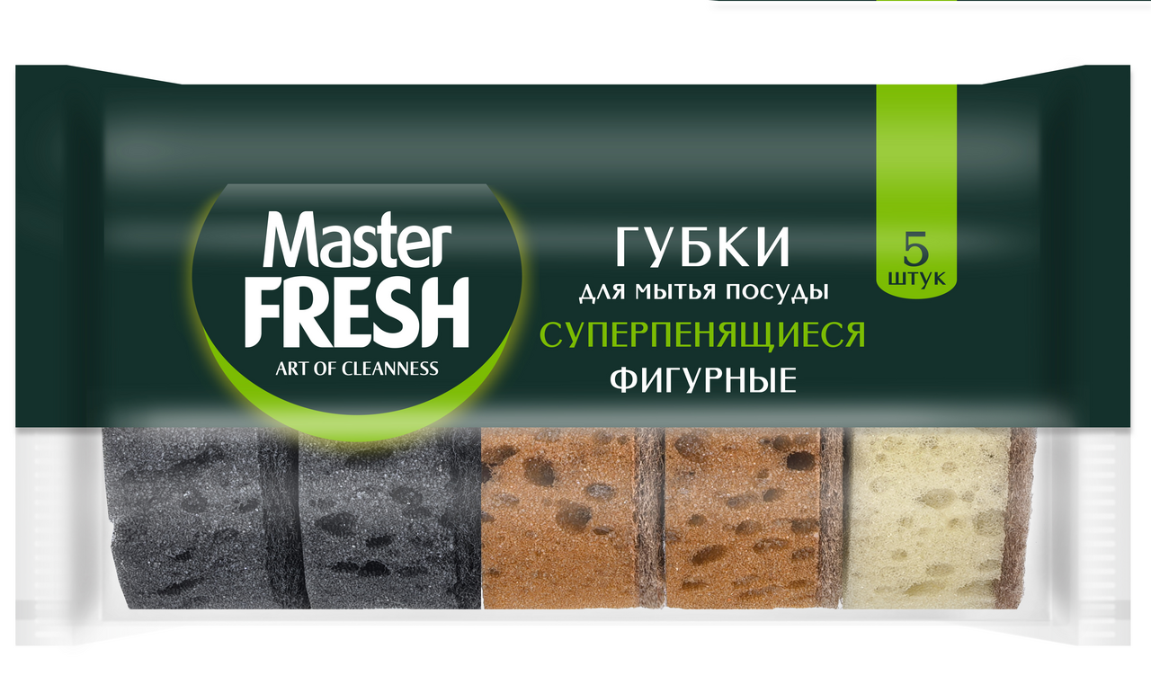 Губки для посуды Master Fresh овальные, 5шт