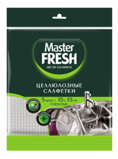 Салфетки губчатые Master Fresh 15 x 15см, 5шт