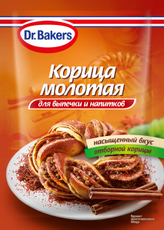 Корица Dr.Bakers молотая для выпечки и напитков, 8г