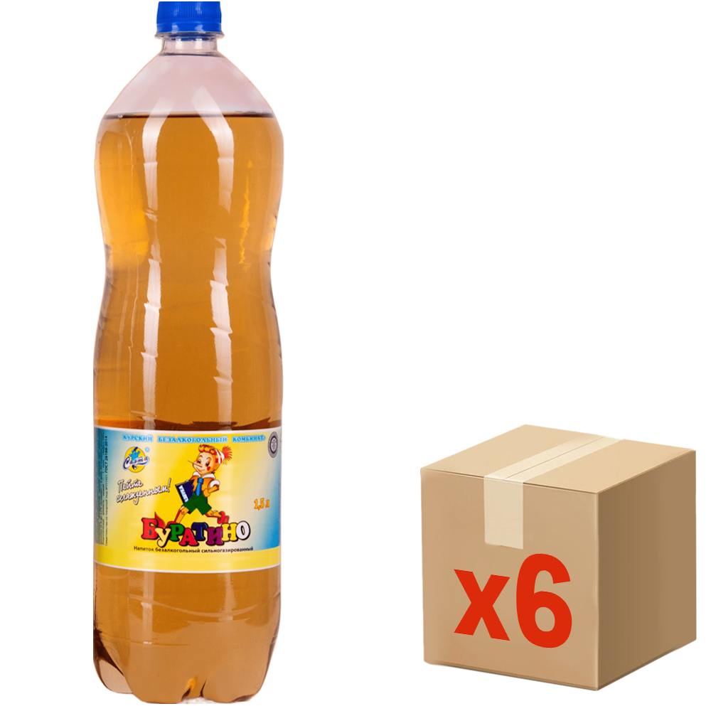 Напиток Санта Буратино газированный, 1.5л x 6 шт