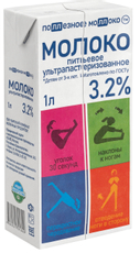 1Л МОЛОКО У/ПАСТ 3,2% ПОЛЛЕЗНОЕ МОЛЛОКО ГОСТ Т/П БЗМЖ