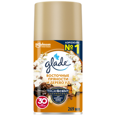 Освежитель воздуха Glade Automatic Восточные пряности и дерево уд сменный баллон, 269мл
