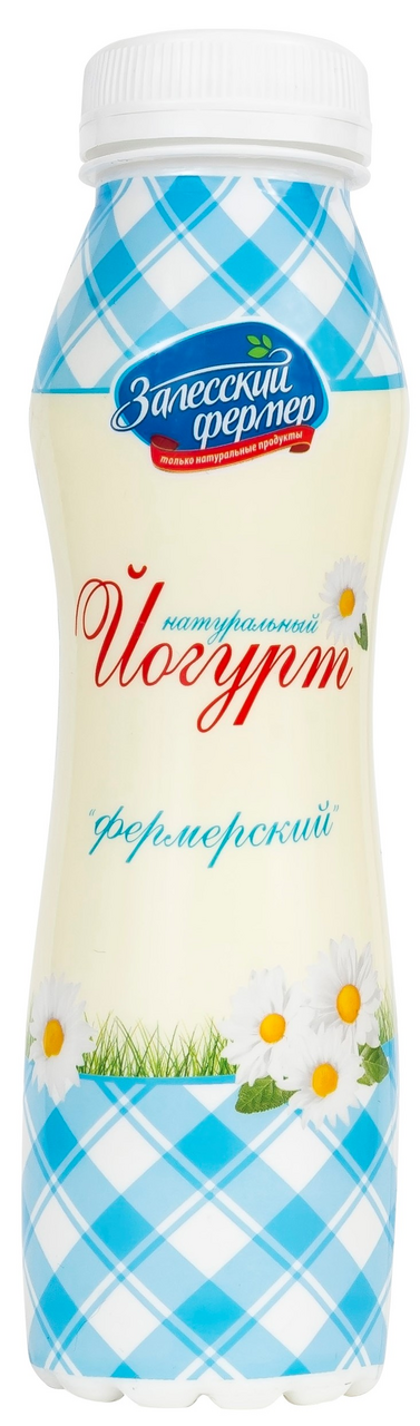 Йогурт питьевой Залесский фермер натуральный 2.5%, 290г