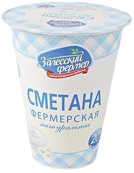 Сметана Залесский фермер 20%, 315г