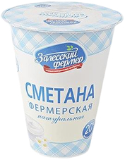 Сметана Залесский фермер 20%, 315г
