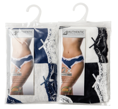 Трусы Authentic женские миди, 2шт