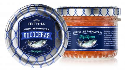 Икра лососевая Путина зернистая, 900г