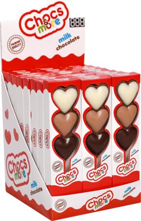 Конфеты шоколадные Сердечки CHOCS & MORE, 25 г