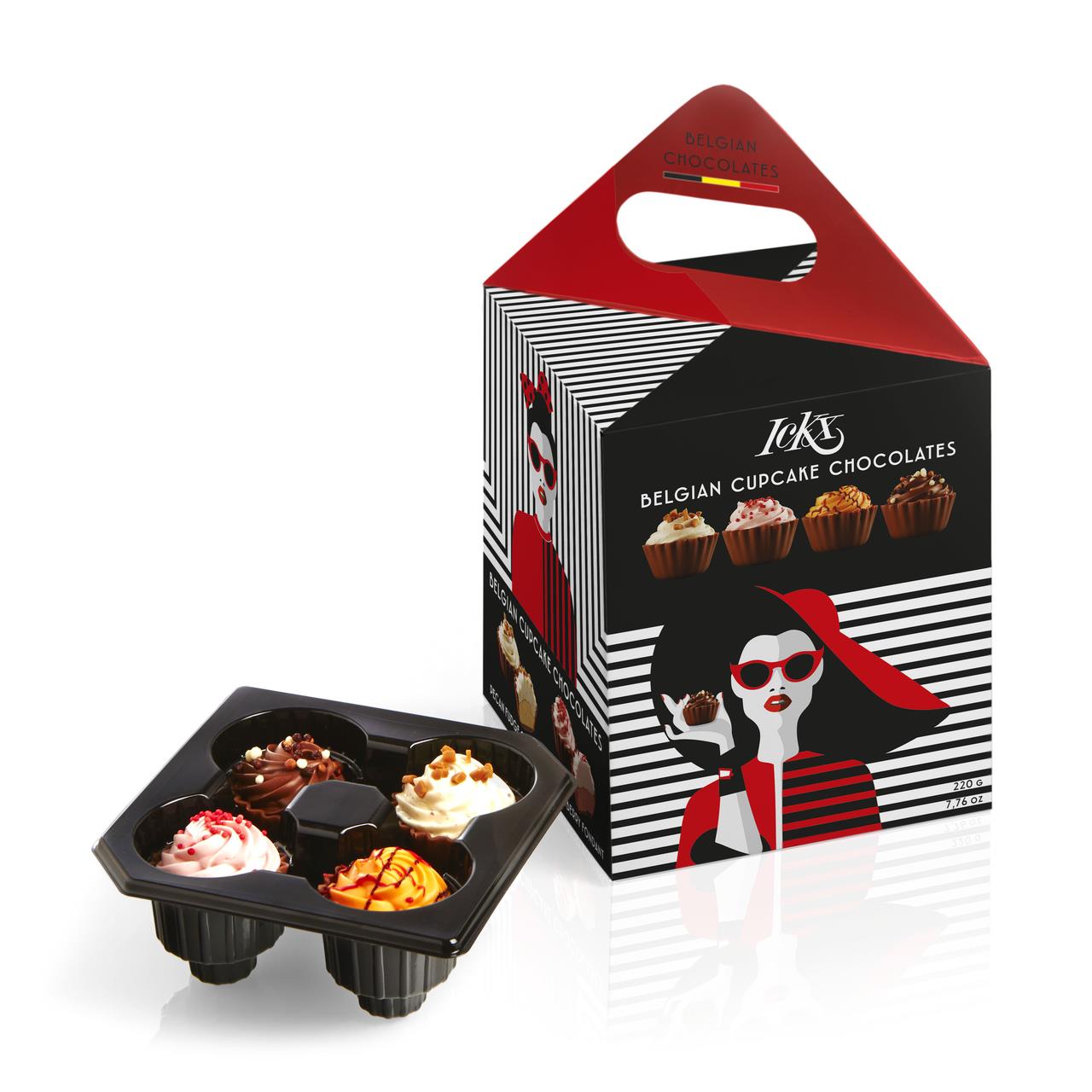 Конфеты шоколадные LCKX 4 вкуса, 220 г