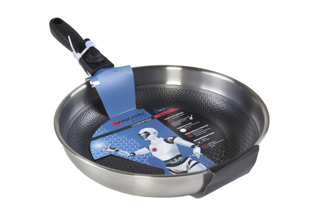 Сковорода Hanikamu с ручкой соты, 28см