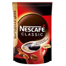 Кофе Nescafe Classic растворимый, 190г