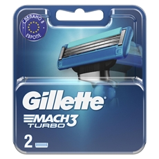 Кассета для бритвенного станка Gillette Mach3 Turbo, 2шт