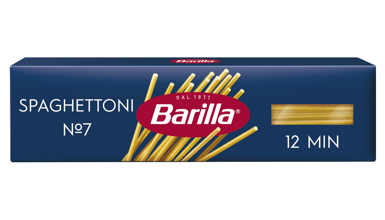 Изображение товара Макароны спагетти Barilla Spaghettoni №7 высший сорт, 450г