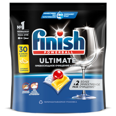 Капсулы для посудомоечных машин Finish Ultimate лимон, 30шт
