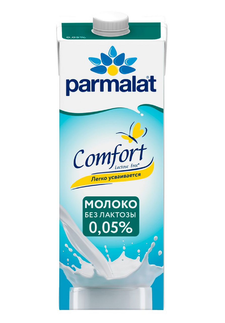 Изображение товара Молоко Parmalat безлактозное ультрапастеризованное 0.05%, 1л