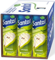 Нектар Santal Грушевый, 1л x 12 шт