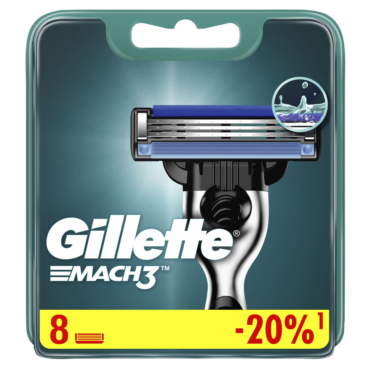 Изображение товара Кассета для бритвенного станка Gillette Mach3, 8шт